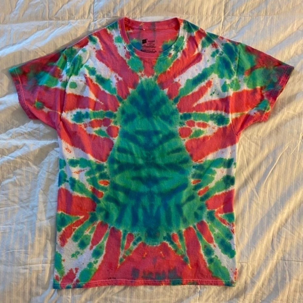 Christmas Tree Tie Dye Shirt